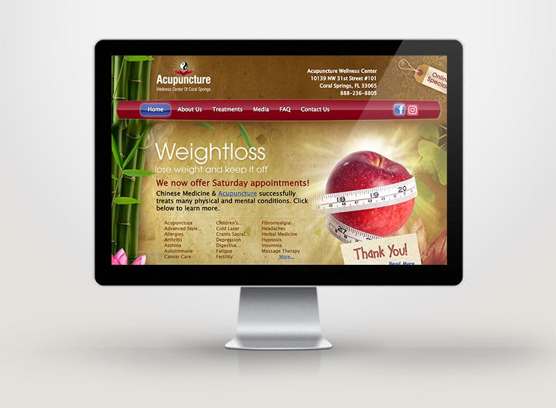 Acupuncture Wellness Center Of Coral Springs Best Mobile Responsive Website Design SEO By PYI