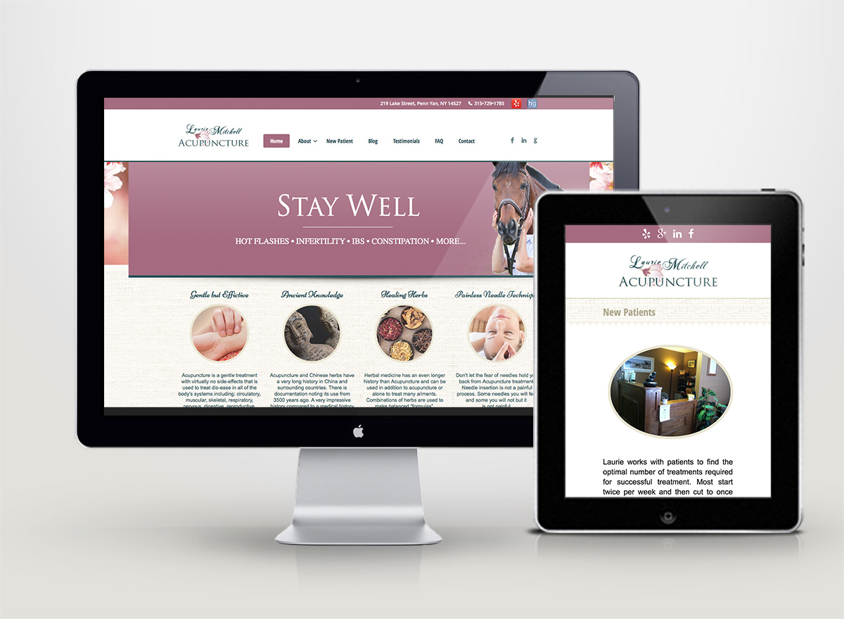 Laurie Mitchell Acupuncture Mobile Best Responsive Website Design SEO By PYI